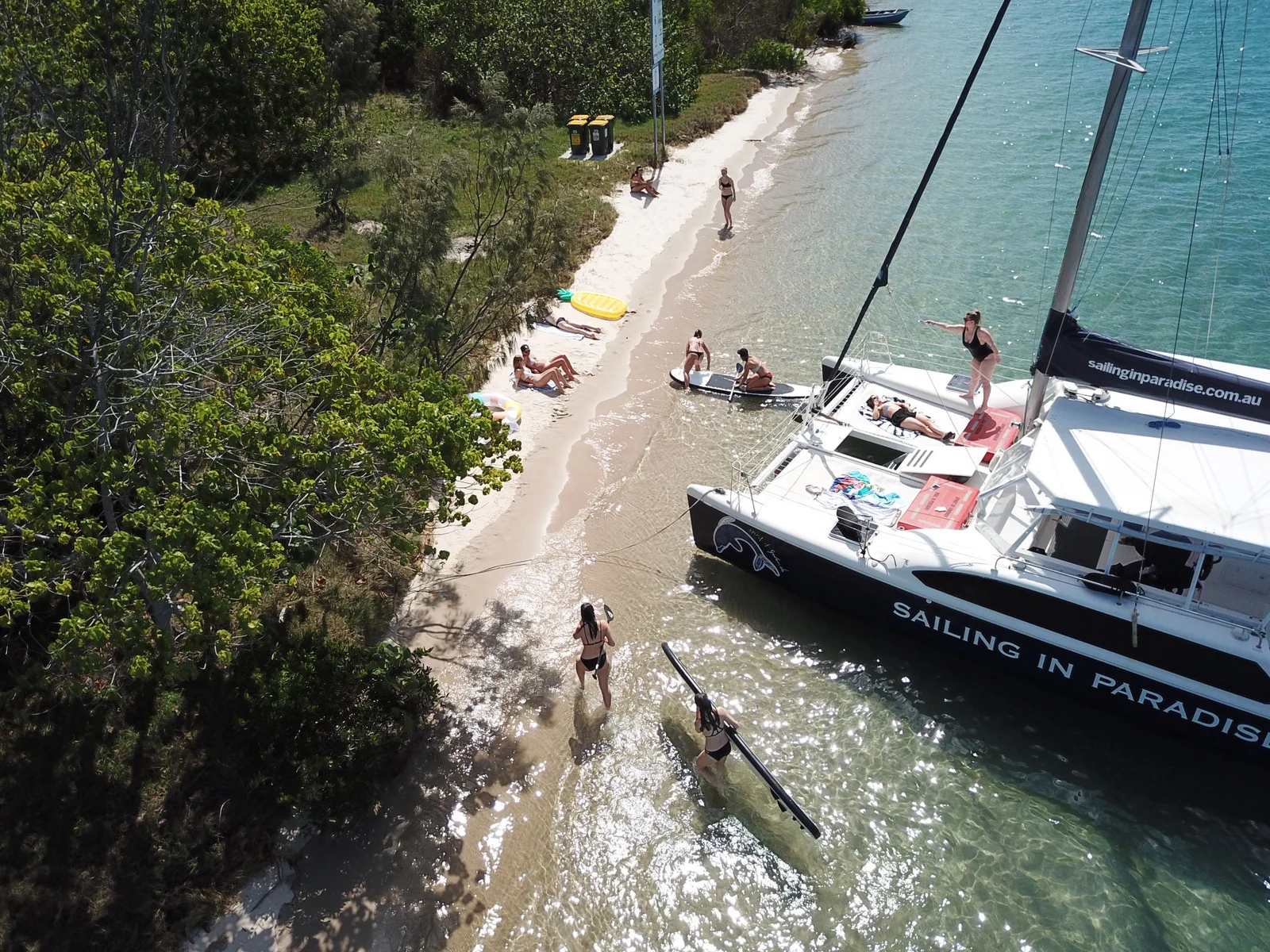 Spirit of Gwonda, a catamaran chartered by Sailing in Paradise