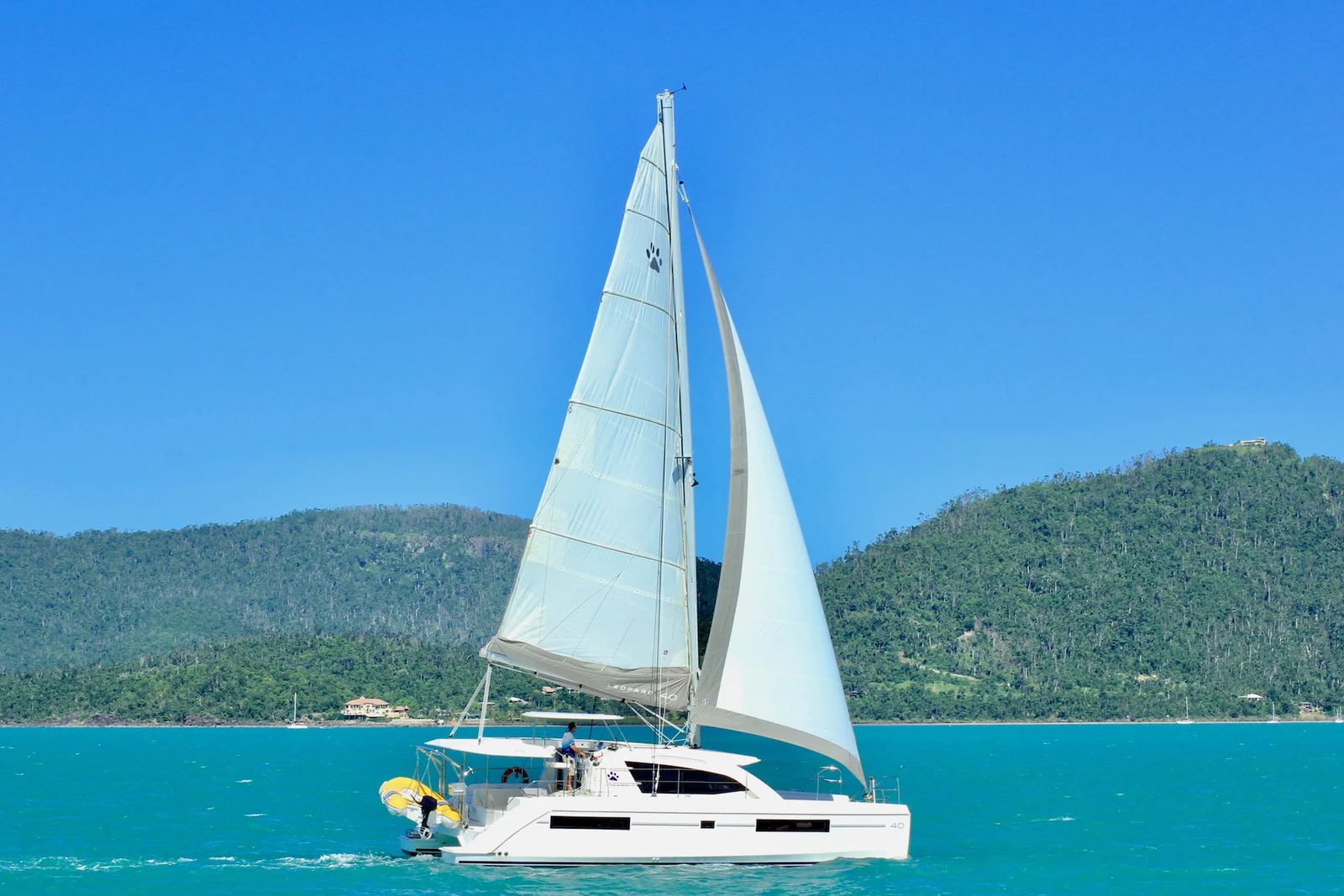 Katana, a catamaran chartered by Whitsunday Escape