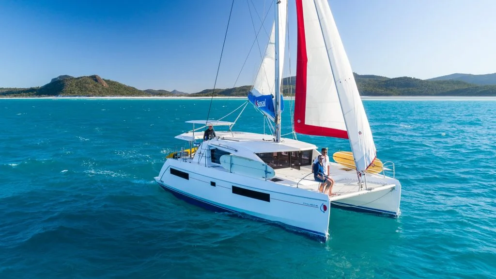 It's All About Me, a catamaran chartered by Rent a Yacht