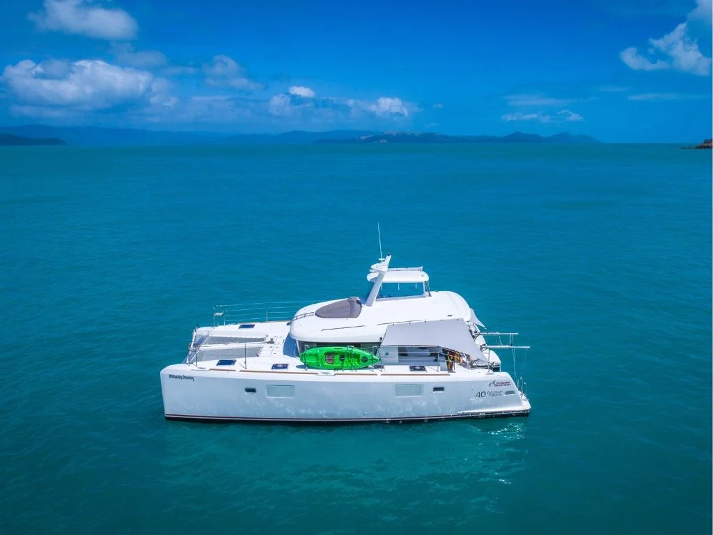 Whitsunday Dreaming, a catamaran chartered by Cumberland Charter Yachts