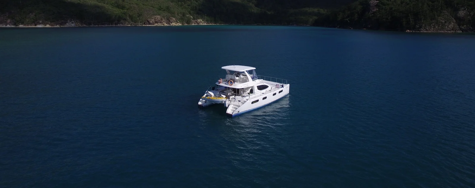 Chameleon, a catamaran chartered by Whitsunday Escape