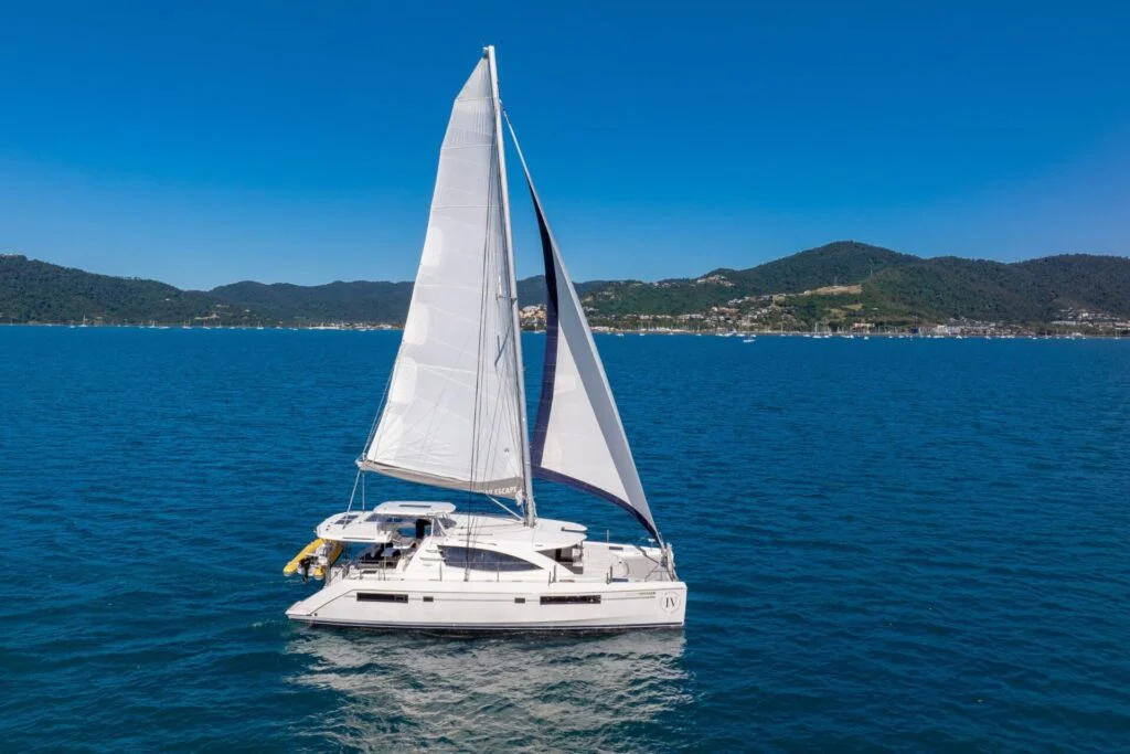 Indigo Voyager, a catamaran chartered by Whitsunday Escape