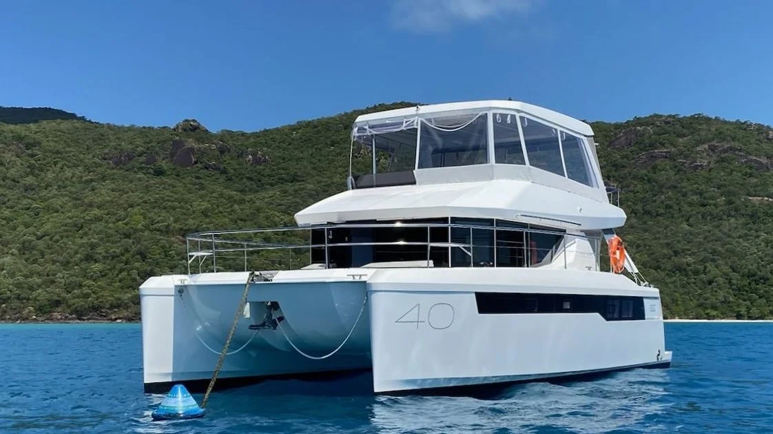 Lady Margaret, a catamaran chartered by Rent a Yacht