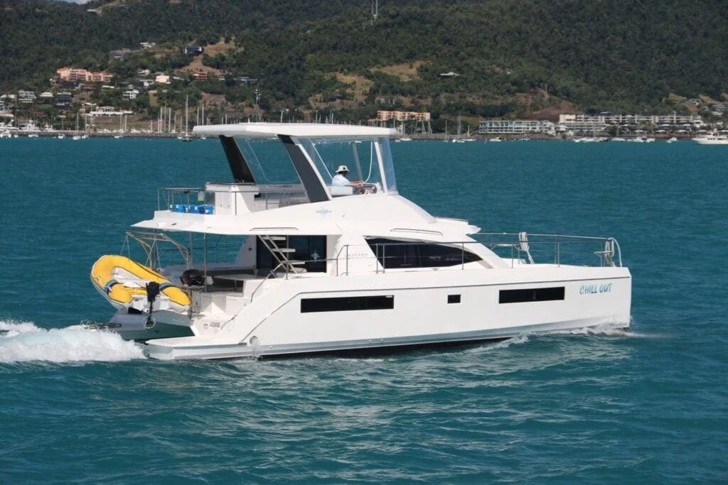Chill Out, a catamaran chartered by Whitsunday Escape