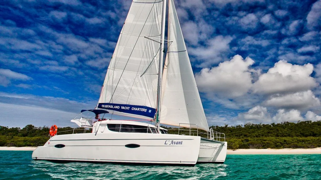 L'Avant, a catamaran chartered by Queensland Yacht Charters