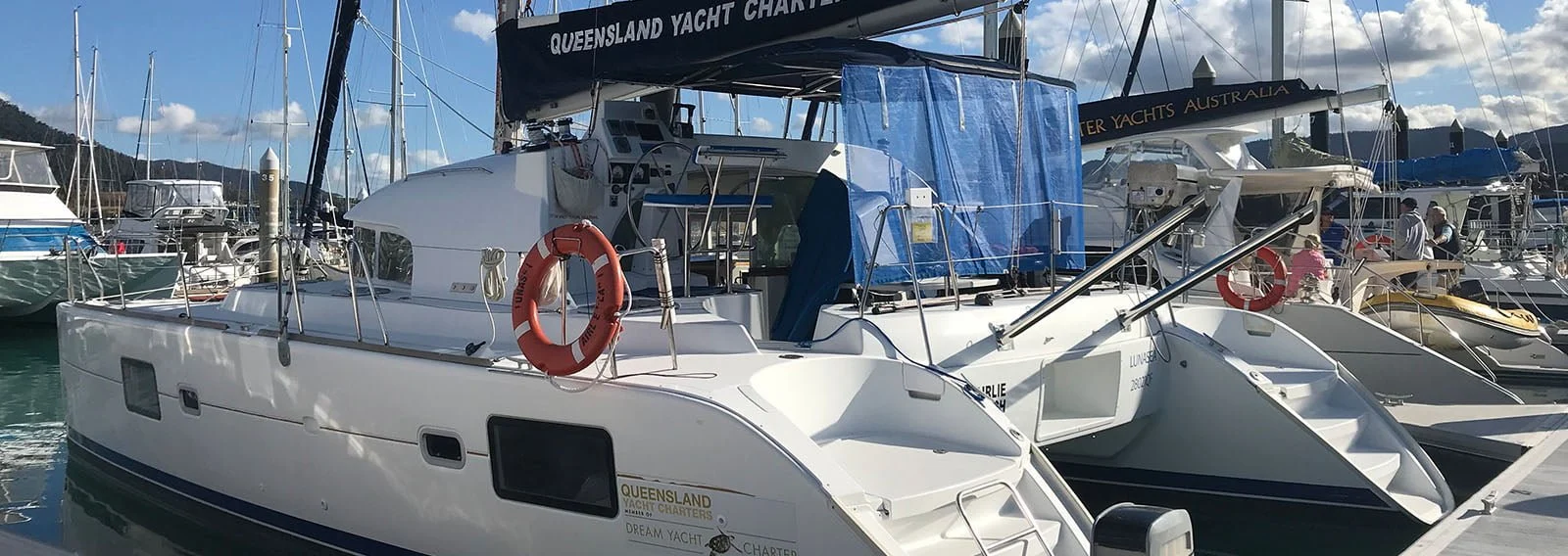 Lunasea, a catamaran chartered by Queensland Yacht Charters