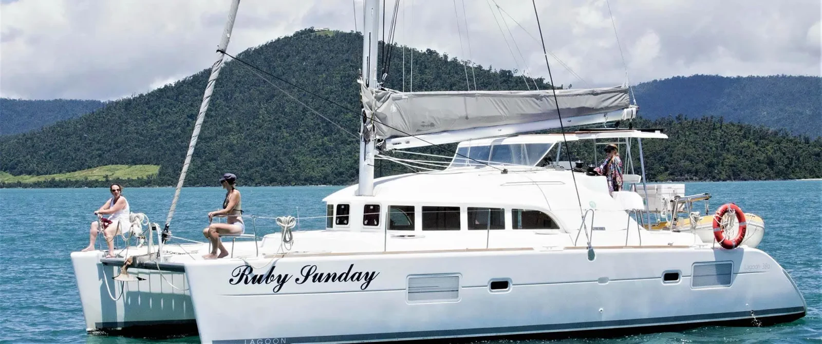 SV Ruby Sunday, a catamaran chartered by Portland Roads Whitsundays