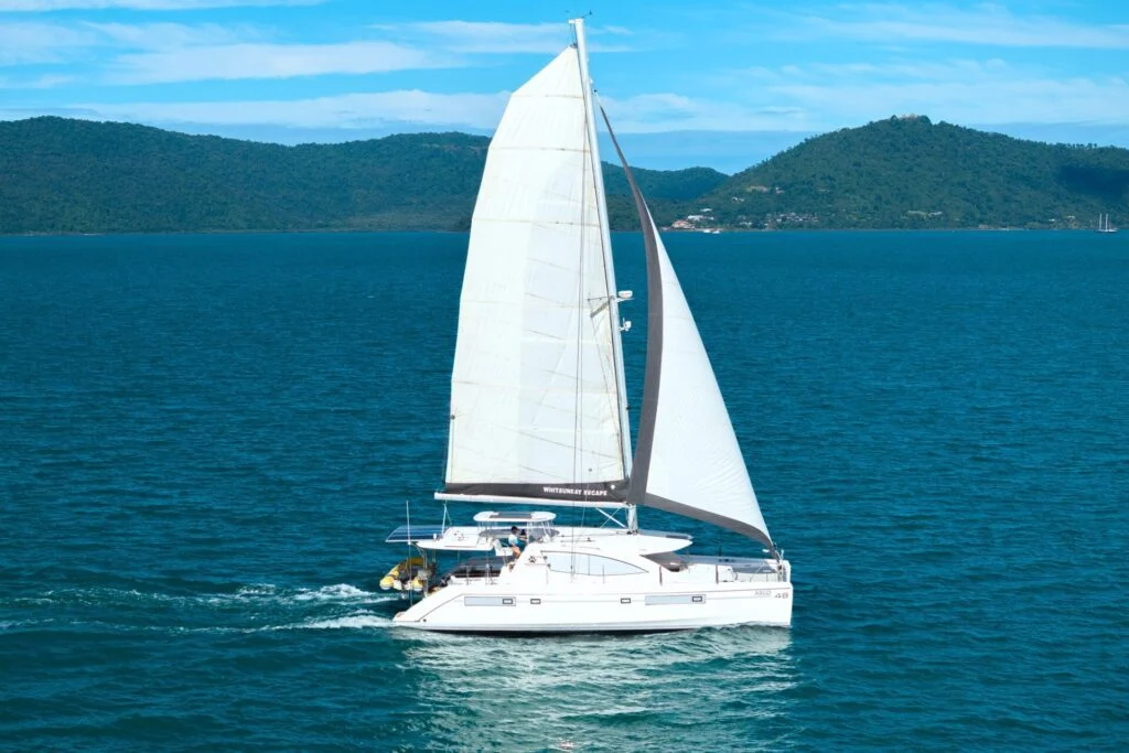 Argo, a catamaran chartered by Whitsunday Escape