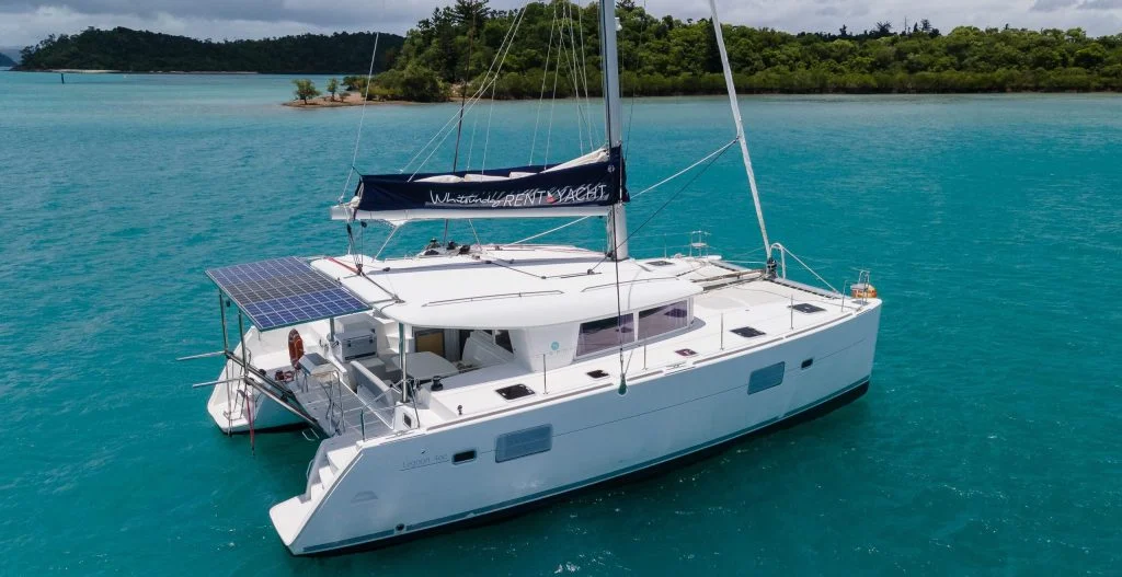Chantilly, a catamaran chartered by Rent a Yacht