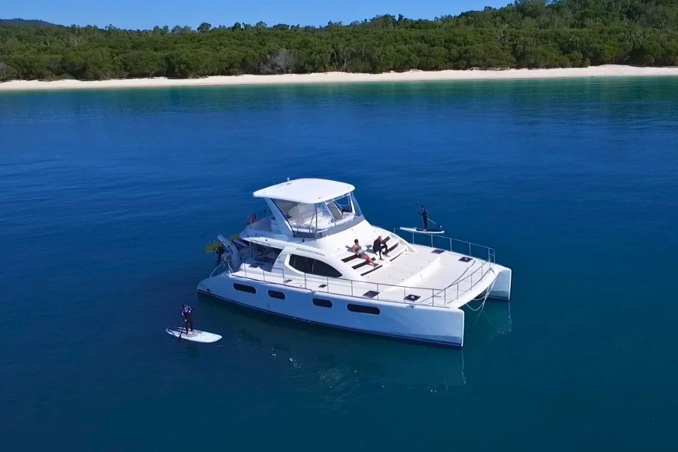 My Terms, a catamaran chartered by Whitsunday Escape
