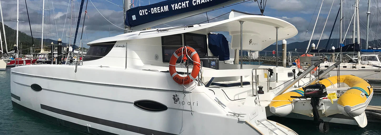 Dasha Way — Lipari 41, a catamaran chartered by Queensland Yacht Charters