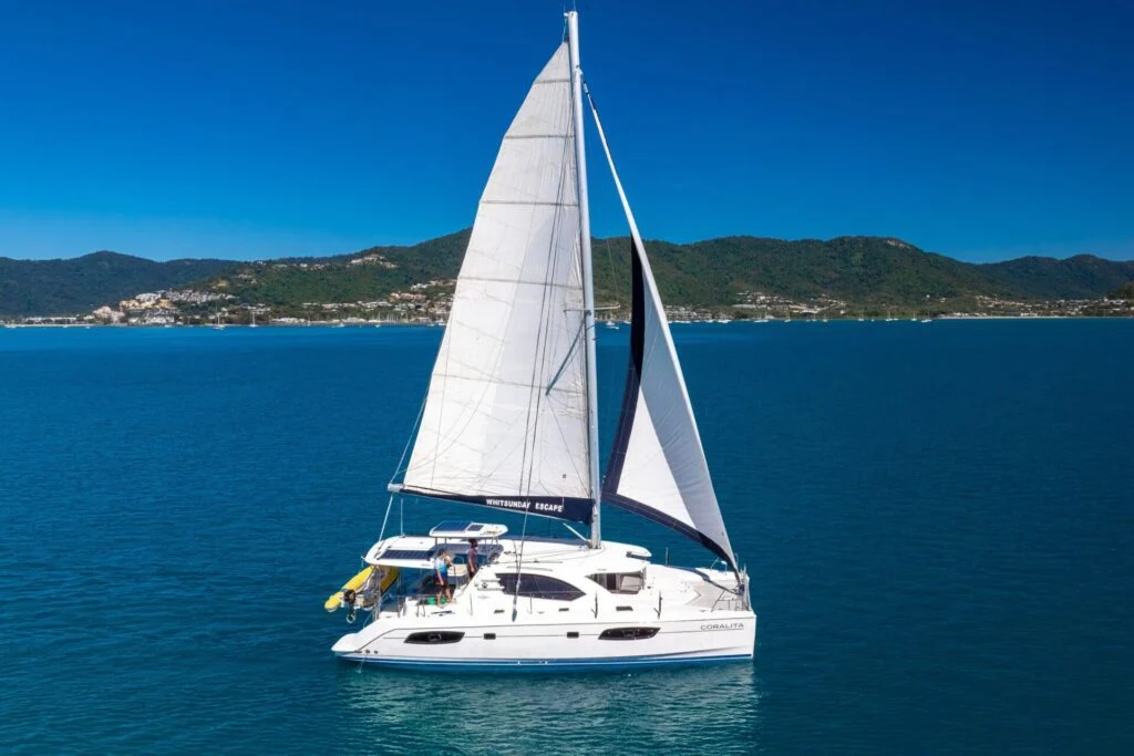 Coralita, a catamaran chartered by Whitsunday Escape