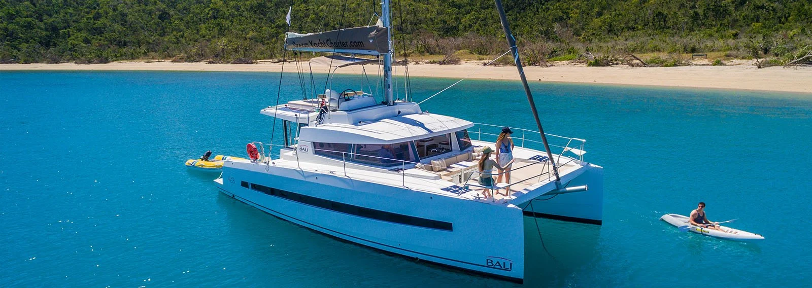 Sinatra, a catamaran chartered by Queensland Yacht Charters