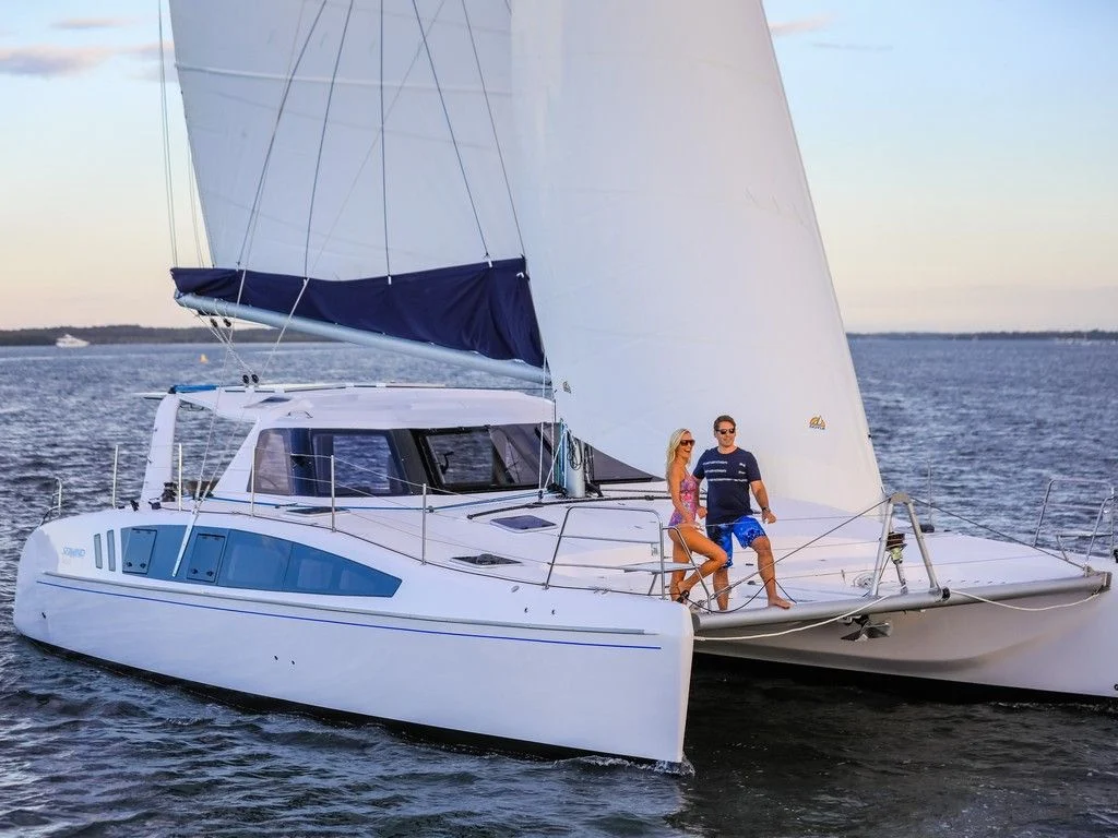 Pirate Pete, a catamaran chartered by Cumberland Charter Yachts