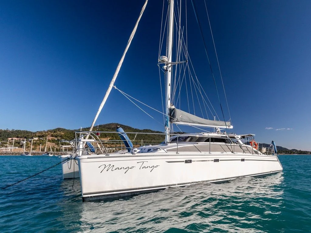 Mango Tango, a catamaran chartered by Cumberland Charter Yachts