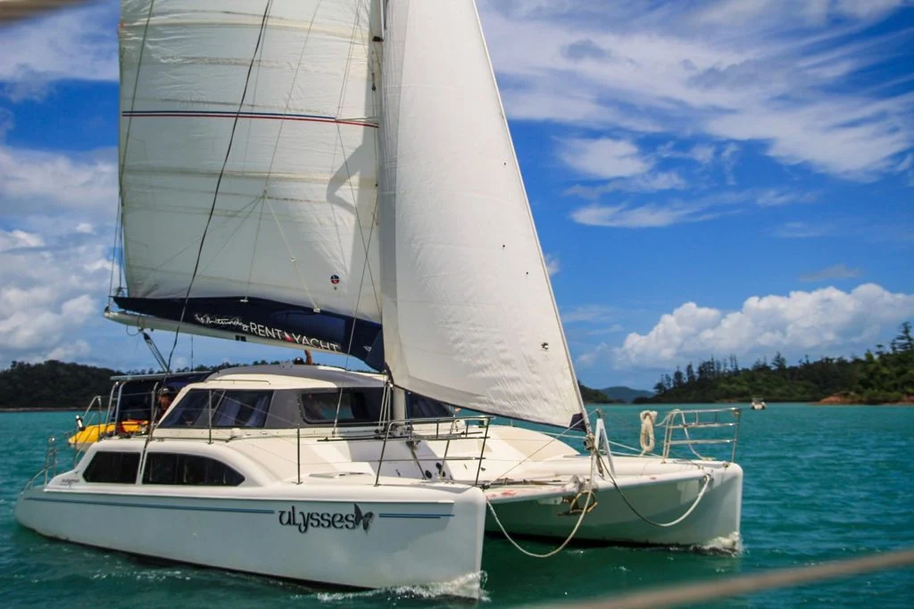 Ulysses, a catamaran chartered by Rent a Yacht