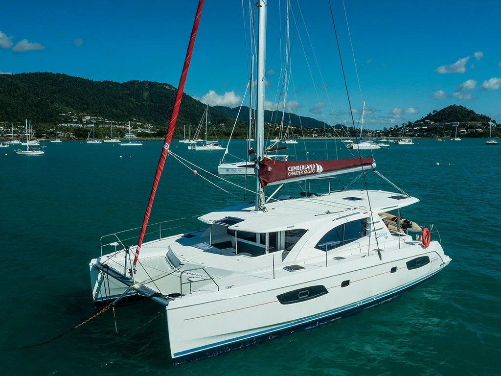 Madeline, a catamaran chartered by Cumberland Charter Yachts