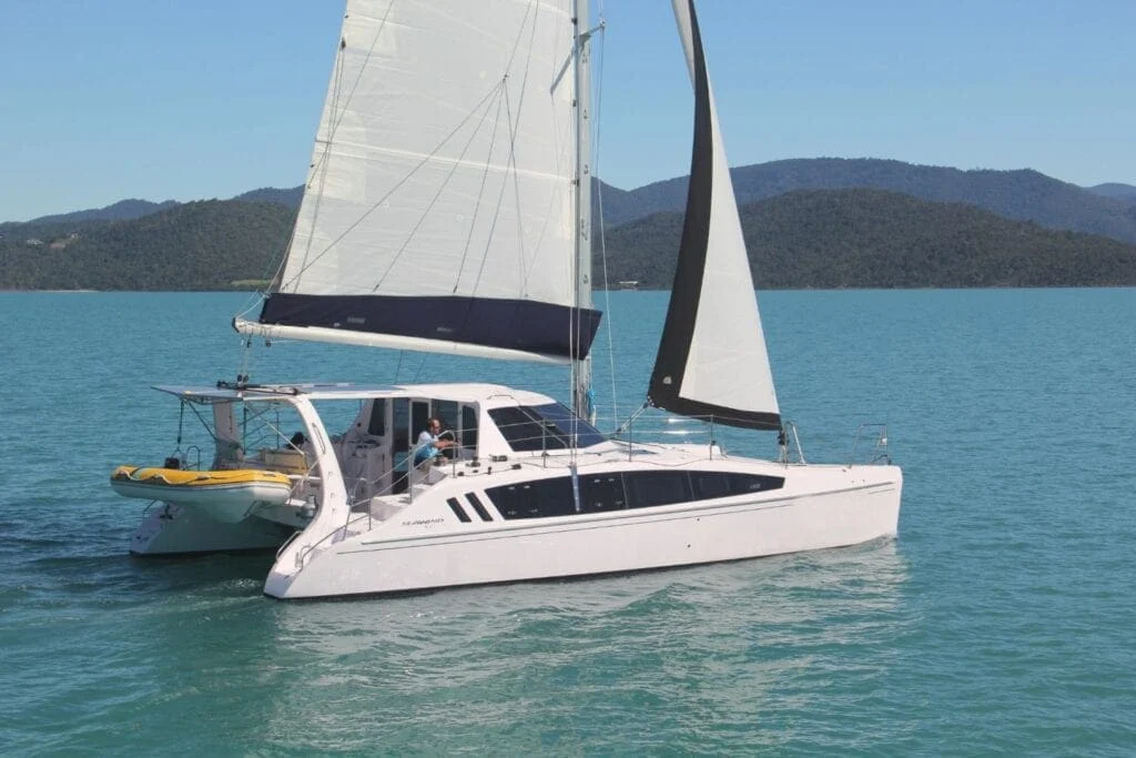 Jakdec, a catamaran chartered by Whitsunday Escape